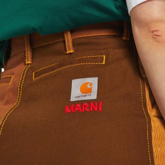 Marni x Carhartt WP Canvas & Corduroy Pencil Skirt - Picture 7 of 13
